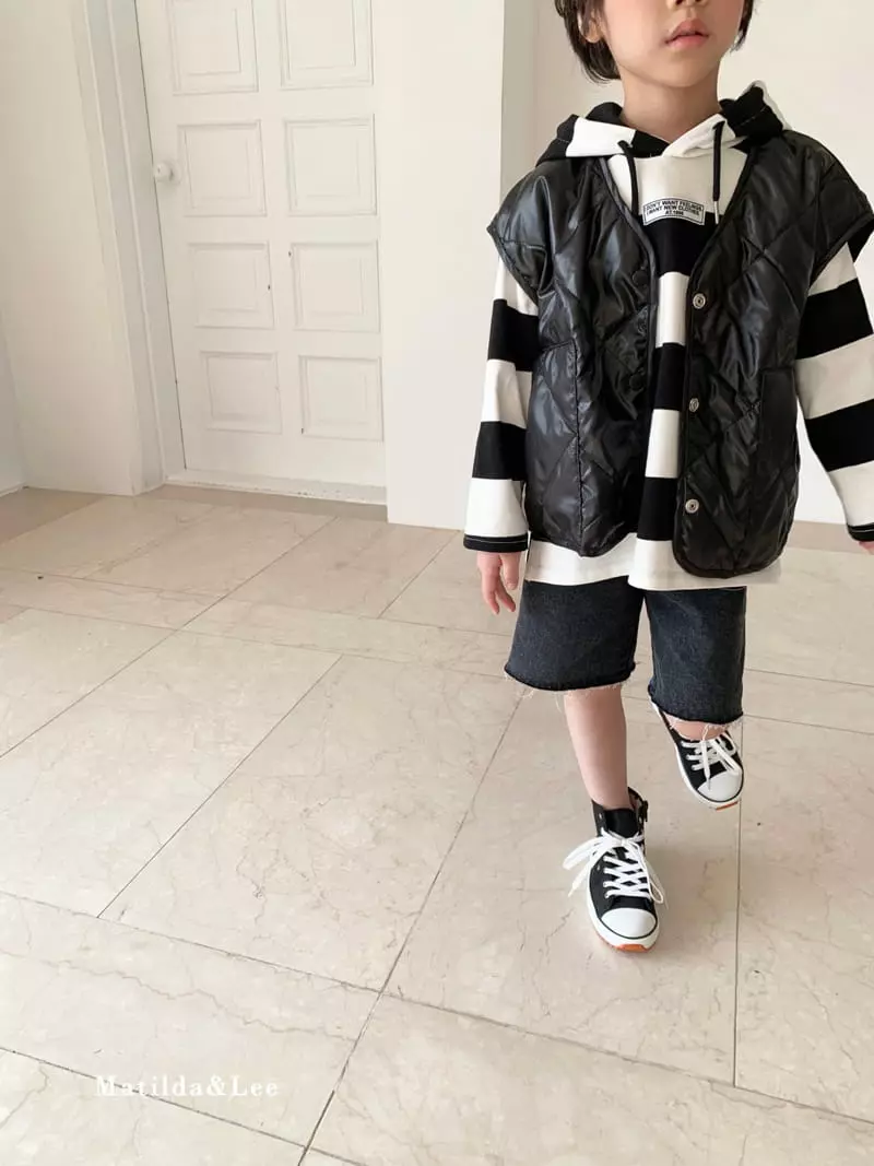 Matilda & Lee - Korean Children Fashion - #childofig - Stripe Label Hoody - 2