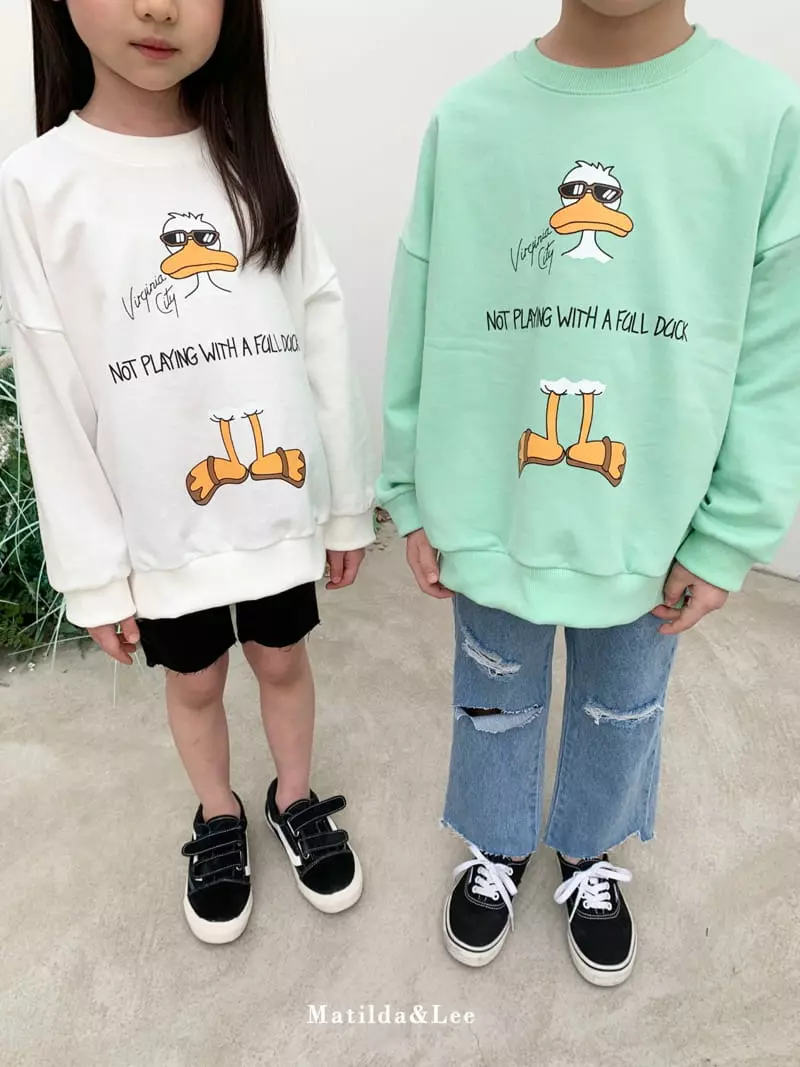Matilda & Lee - Korean Children Fashion - #childofig - Duck Sweatshirt - 12