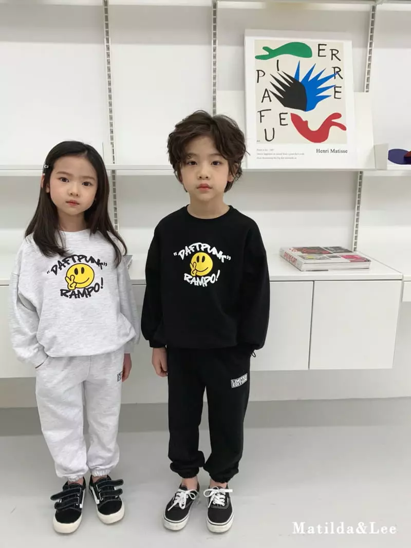 Matilda & Lee - Korean Children Fashion - #childofig - Smile String Top Bottom Set - 7