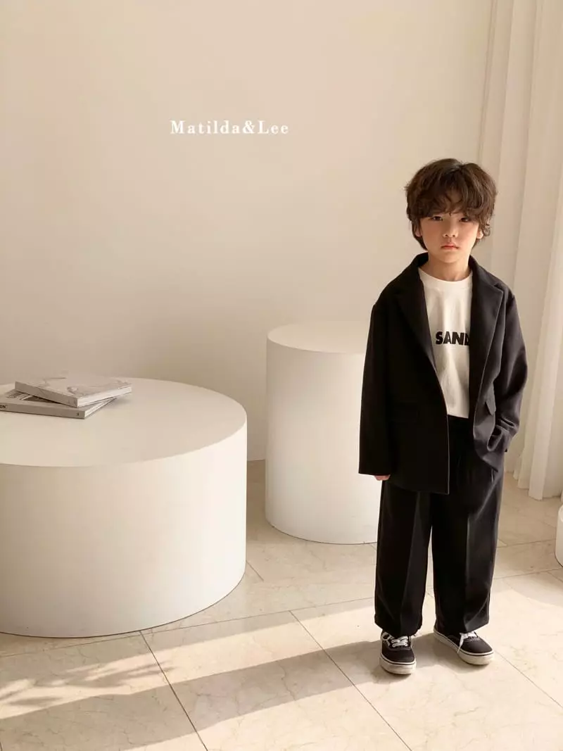 Matilda & Lee - Korean Children Fashion - #childofig - Label Boxy Jacket - 4