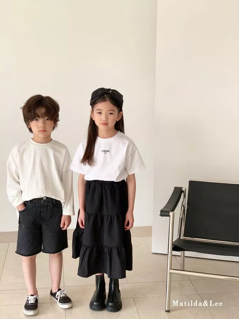 Matilda & Lee - Korean Children Fashion - #childrensboutique - Patch Midi Denim Pants - 11