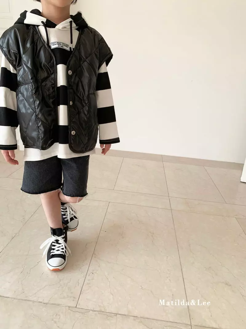 Matilda & Lee - Korean Children Fashion - #childrensboutique - Stripe Label Hoody - 3