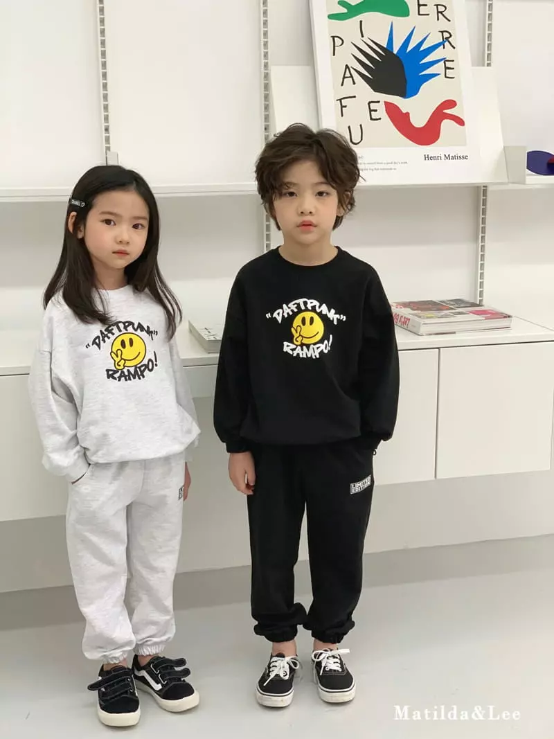 Matilda & Lee - Korean Children Fashion - #childrensboutique - Smile String Top Bottom Set - 8