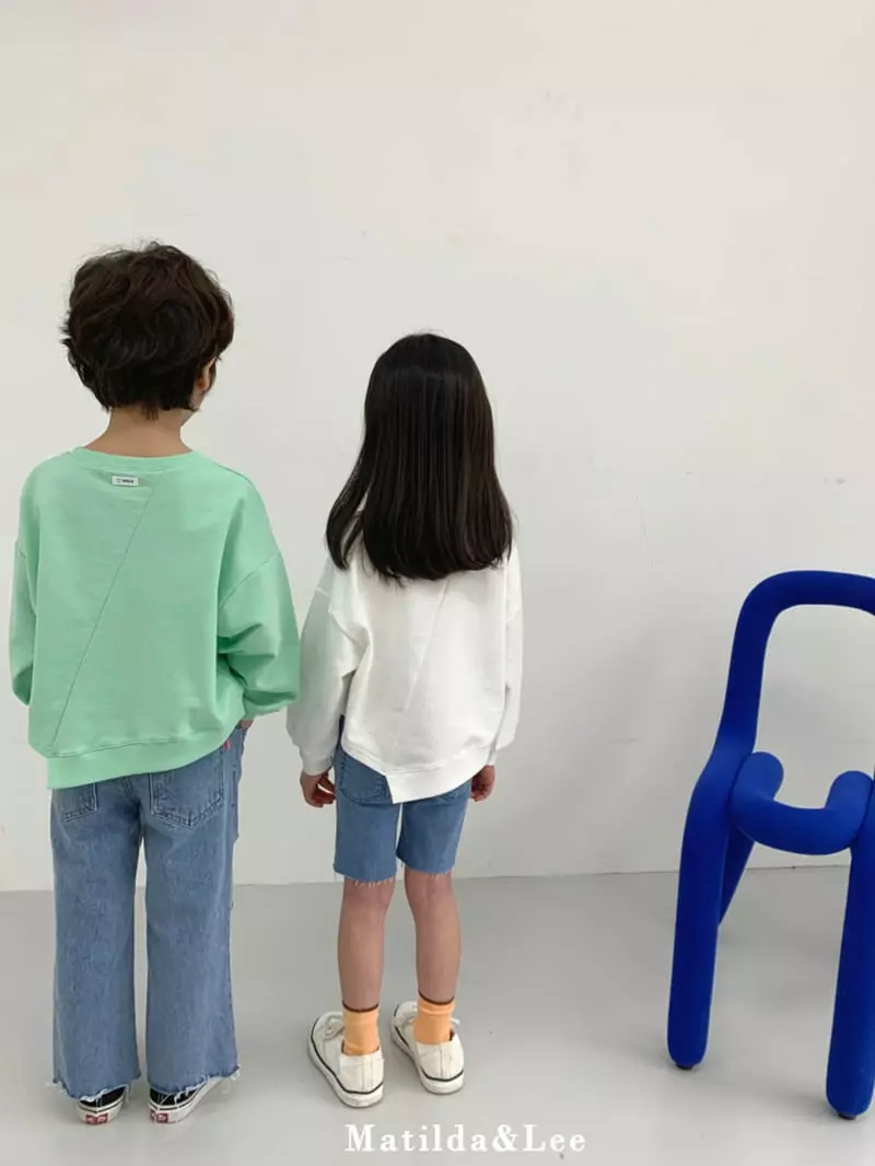 Matilda & Lee - Korean Children Fashion - #childrensboutique - Slit Sweatshirt - 6
