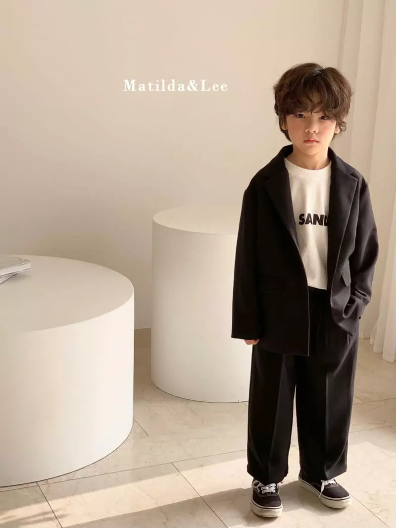 Matilda & Lee - Korean Children Fashion - #designkidswear - Label Boxy Jacket - 5