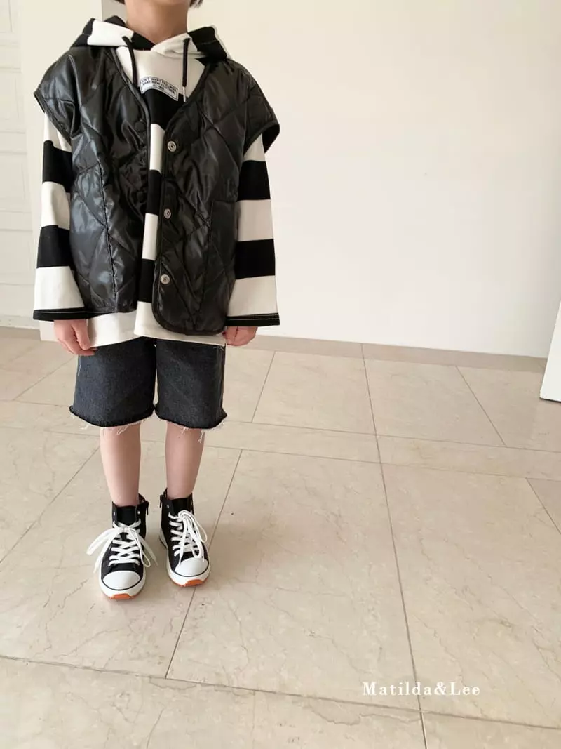 Matilda & Lee - Korean Children Fashion - #childrensboutique - Stripe Label Hoody - 4