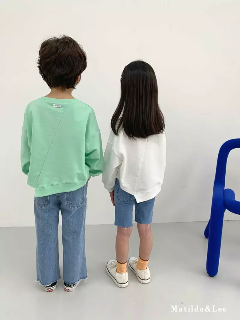 Matilda & Lee - Korean Children Fashion - #designkidswear - Slit Sweatshirt - 7