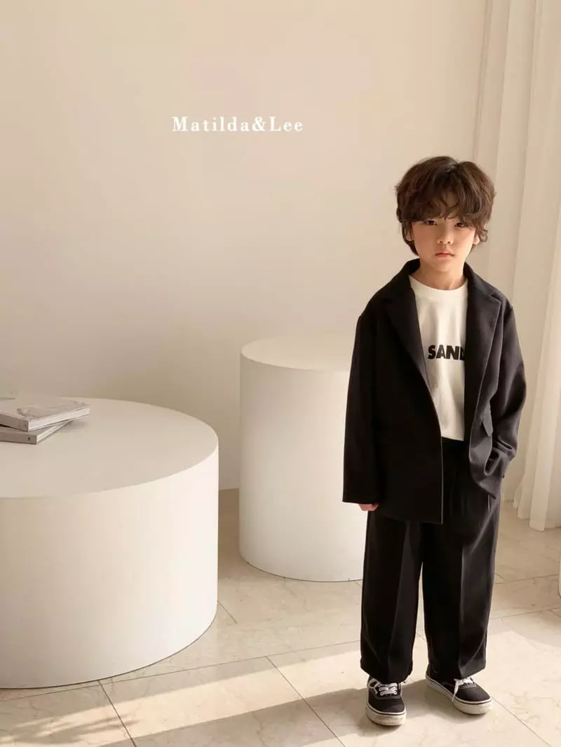 Matilda & Lee - Korean Children Fashion - #discoveringself - Label Boxy Jacket - 6