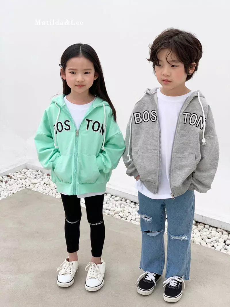 Matilda & Lee - Korean Children Fashion - #discoveringself - Boston Hood Zip-up Jacket - 5