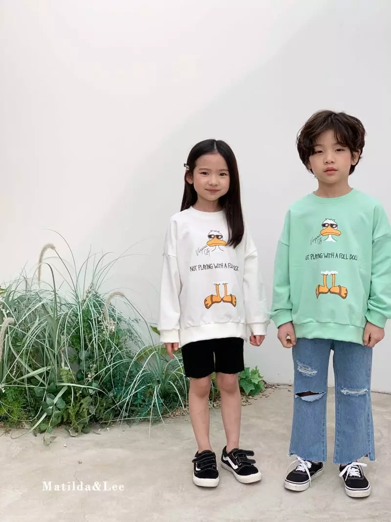 Matilda & Lee - Korean Children Fashion - #discoveringself - Duck Sweatshirt