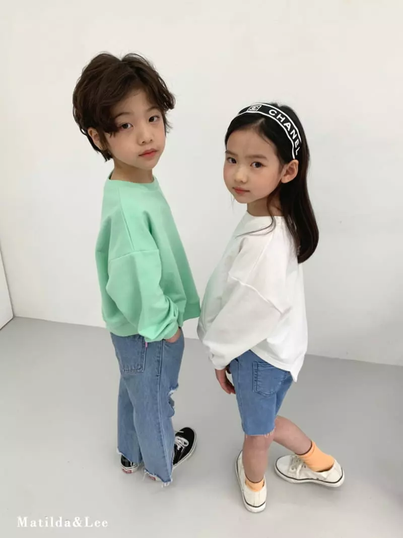 Matilda & Lee - Korean Children Fashion - #discoveringself - Slit Sweatshirt - 8