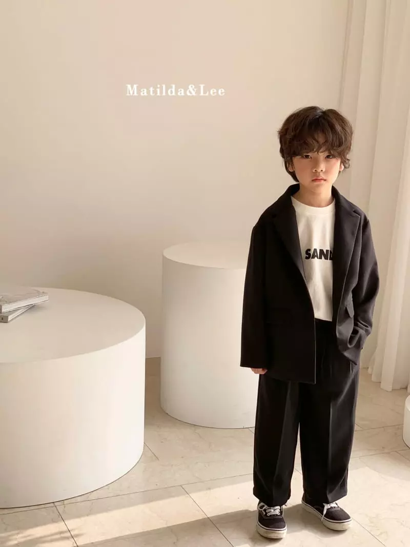 Matilda & Lee - Korean Children Fashion - #fashionkids - Label Boxy Jacket - 7