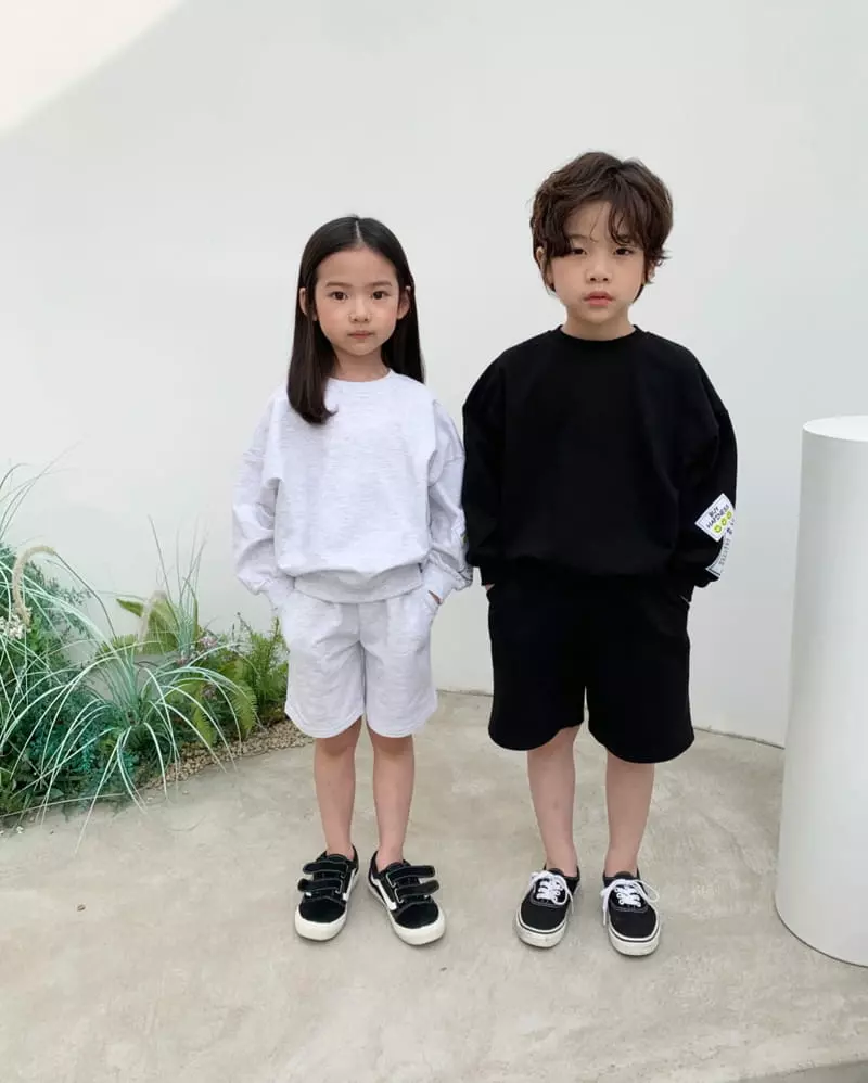 Matilda & Lee - Korean Children Fashion - #discoveringself - Patch Top Short Set - 4