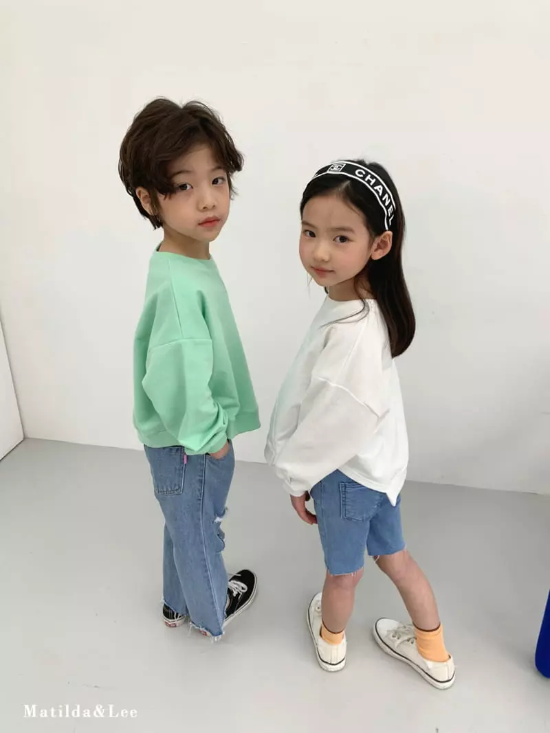 Matilda & Lee - Korean Children Fashion - #fashionkids - Slit Sweatshirt - 9
