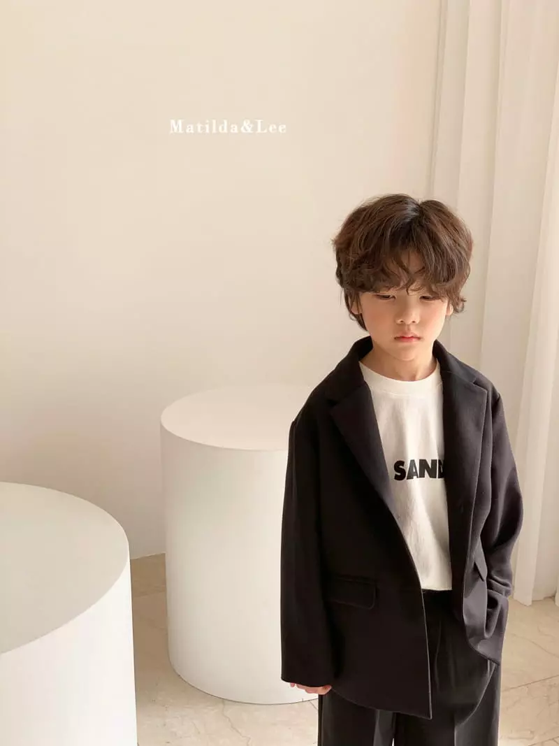 Matilda & Lee - Korean Children Fashion - #kidsshorts - Label Boxy Jacket - 8