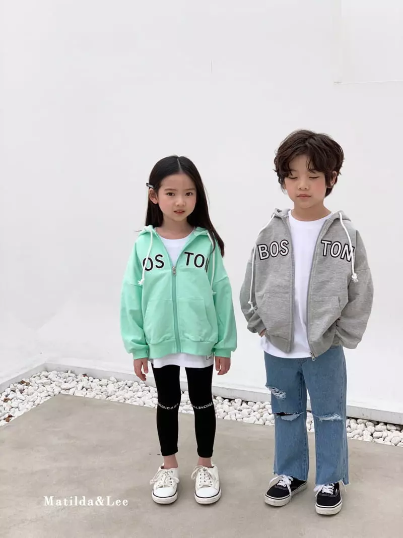Matilda & Lee - Korean Children Fashion - #kidsshorts - Boston Hood Zip-up Jacket - 7
