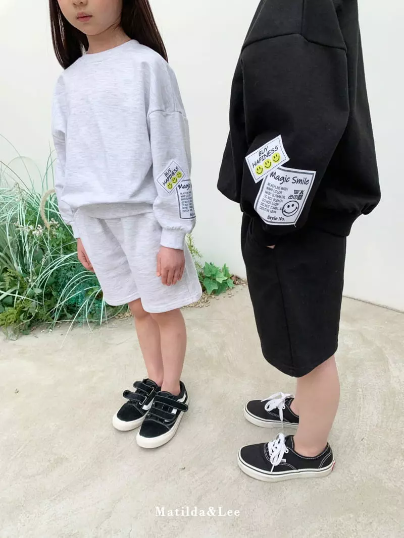 Matilda & Lee - Korean Children Fashion - #kidsshorts - Patch Top Short Set - 5