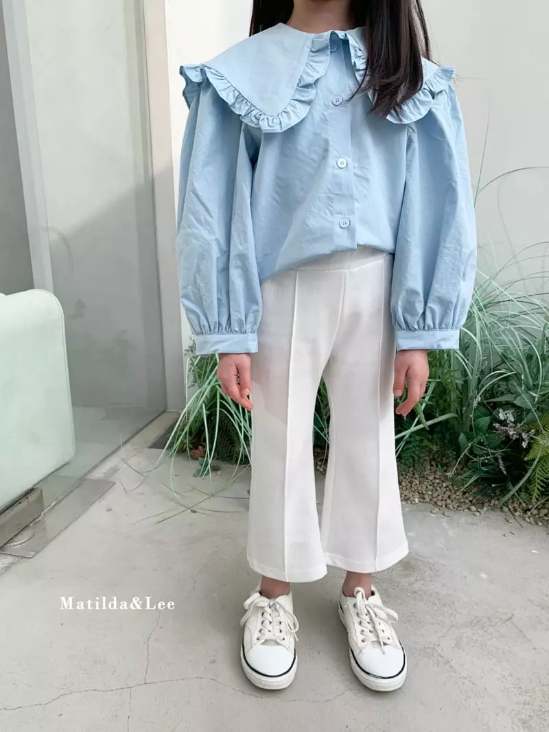 Matilda & Lee - Korean Children Fashion - #kidsshorts - Collar Blouse - 10
