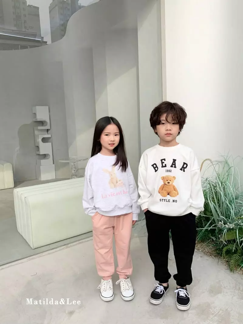 Matilda & Lee - Korean Children Fashion - #kidsshorts - Bear Sweatshirt - 6