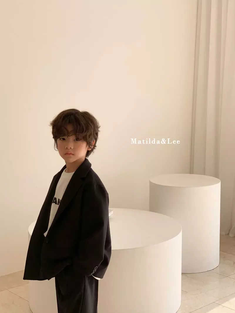 Matilda & Lee - Korean Children Fashion - #kidsstore - Label Boxy Jacket - 9