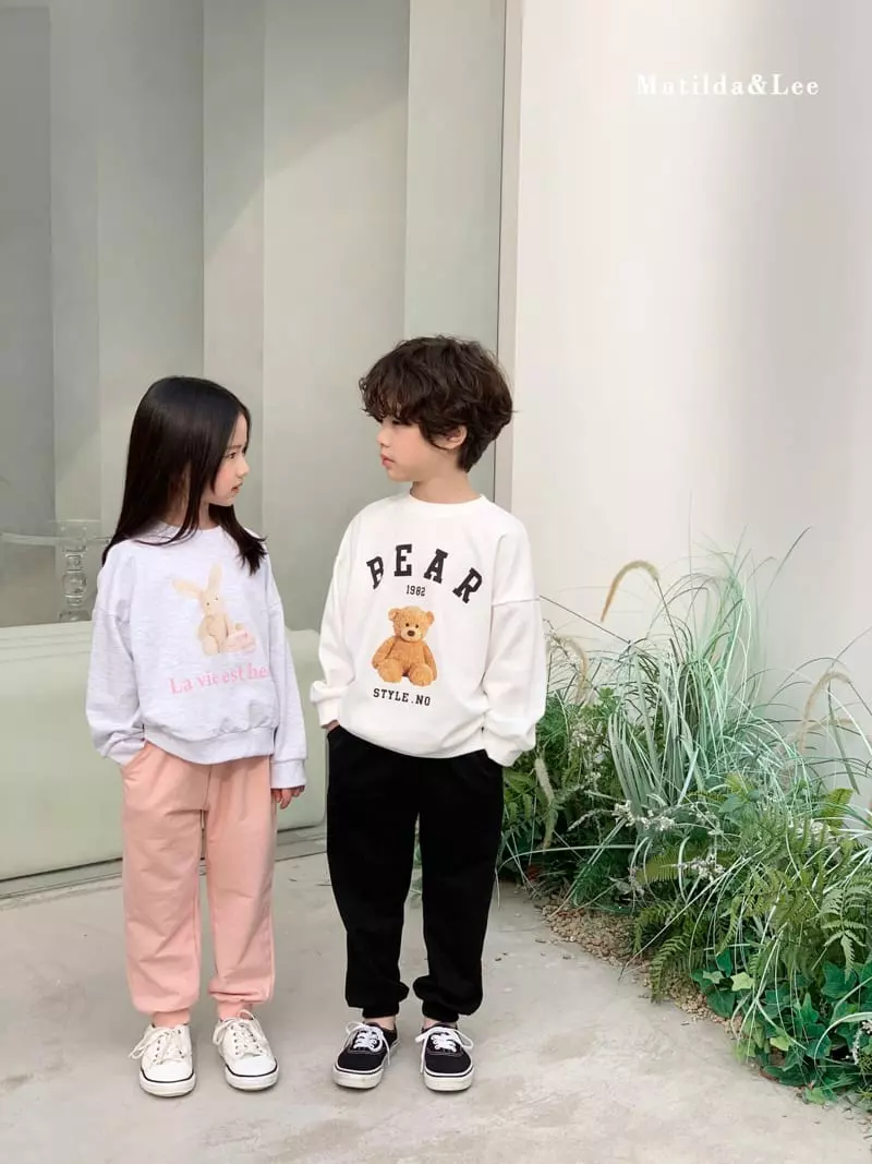 Matilda & Lee - Korean Children Fashion - #kidsstore - Bear Sweatshirt - 7