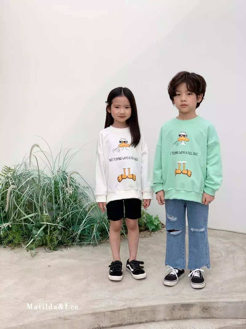 Matilda & Lee - Korean Children Fashion - #kidsshorts - Duck Sweatshirt - 4