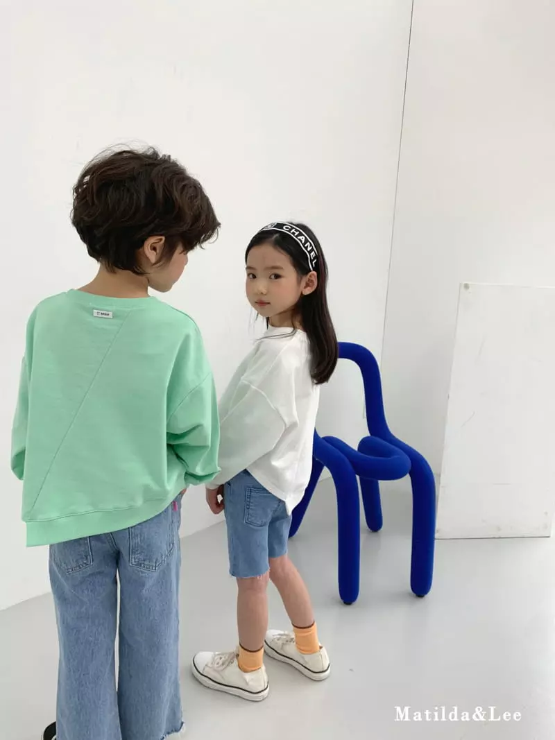 Matilda & Lee - Korean Children Fashion - #kidsstore - Slit Sweatshirt - 11