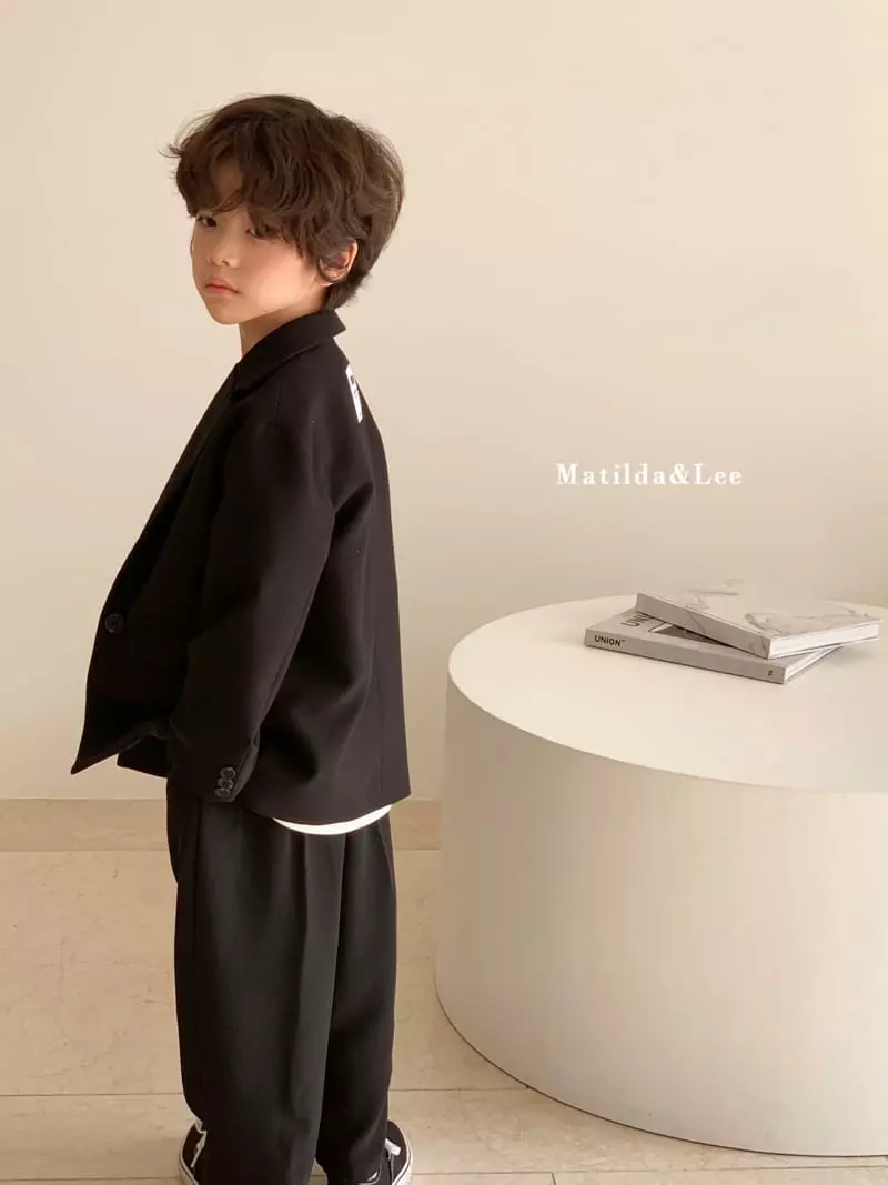 Matilda & Lee - Korean Children Fashion - #kidzfashiontrend - Label Boxy Jacket - 10