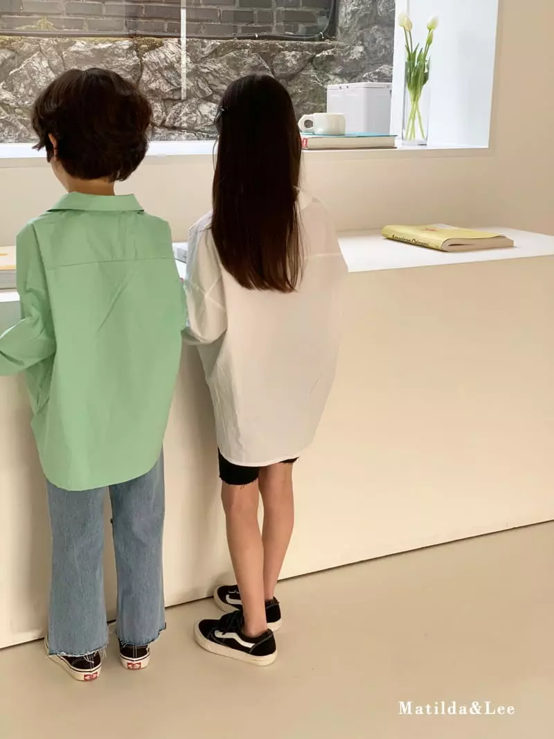 Matilda & Lee - Korean Children Fashion - #kidzfashiontrend - Label Boxy Shirt - 11