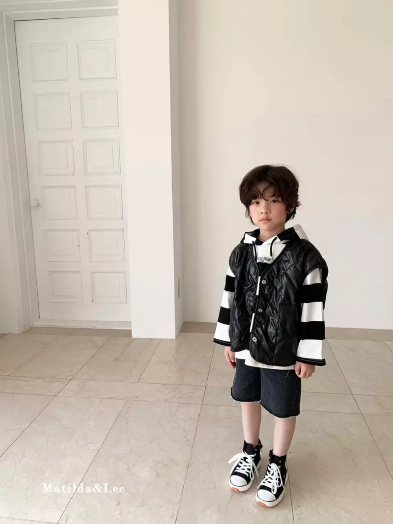 Matilda & Lee - Korean Children Fashion - #kidzfashiontrend - Stripe Label Hoody - 9