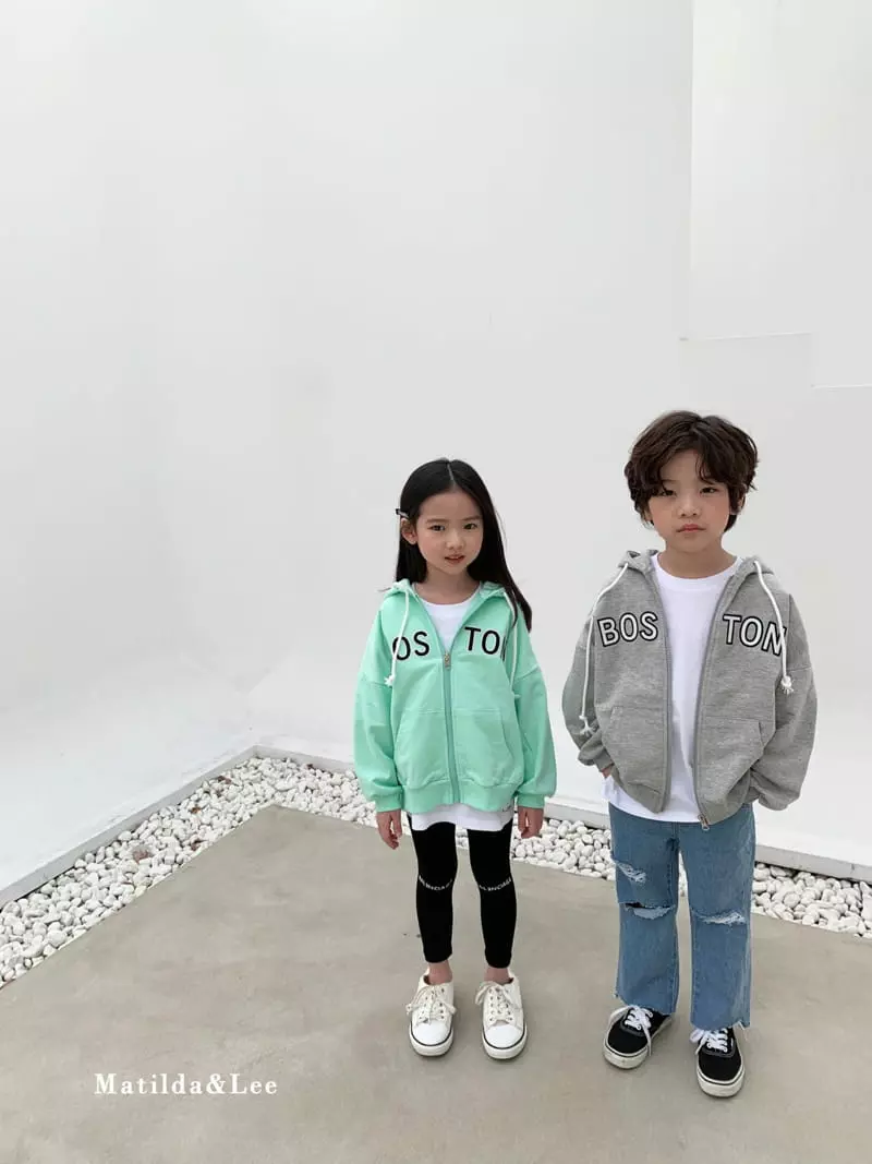 Matilda & Lee - Korean Children Fashion - #littlefashionista - Boston Hood Zip-up Jacket - 11