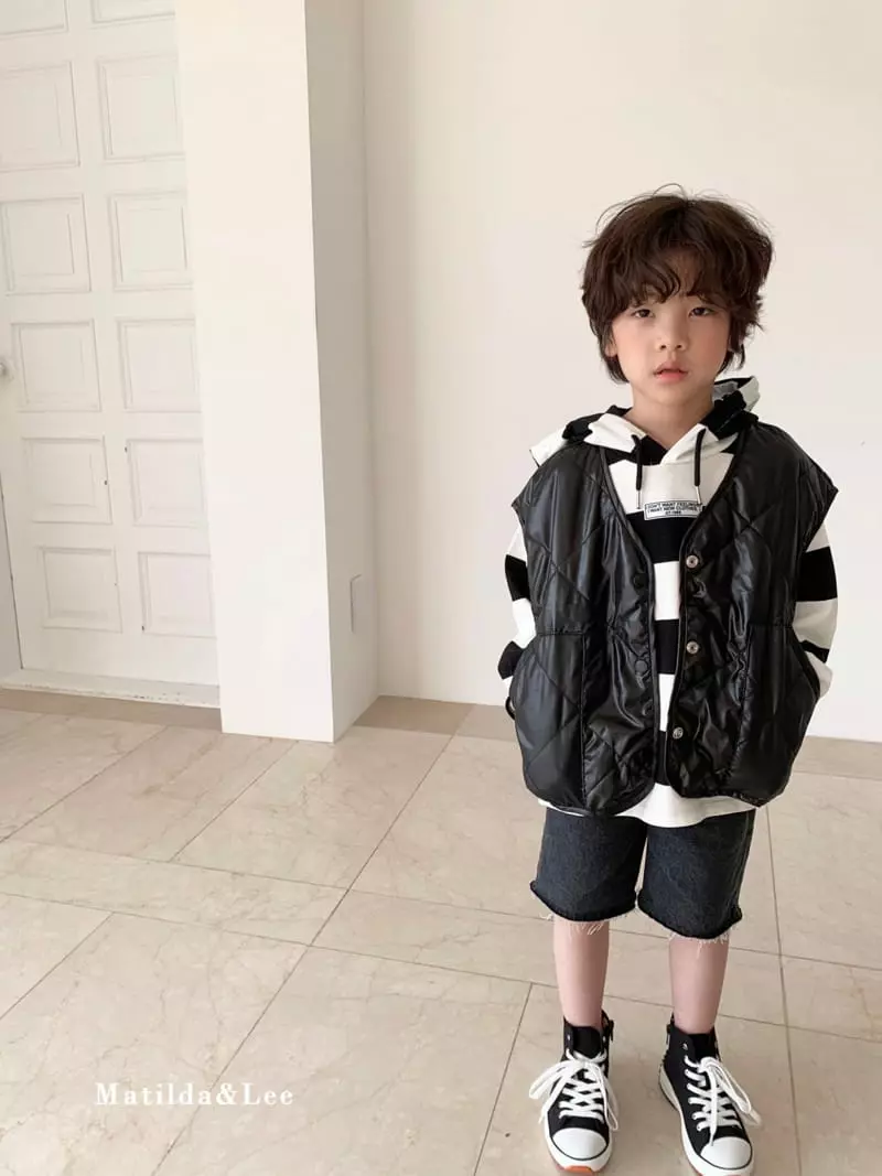 Matilda & Lee - Korean Children Fashion - #littlefashionista - Stripe Label Hoody - 11