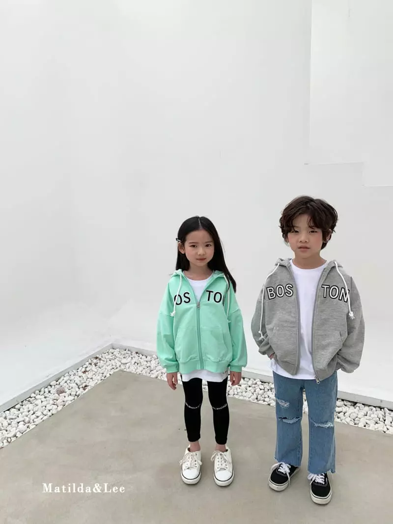 Matilda & Lee - Korean Children Fashion - #magicofchildhood - Boston Hood Zip-up Jacket - 12
