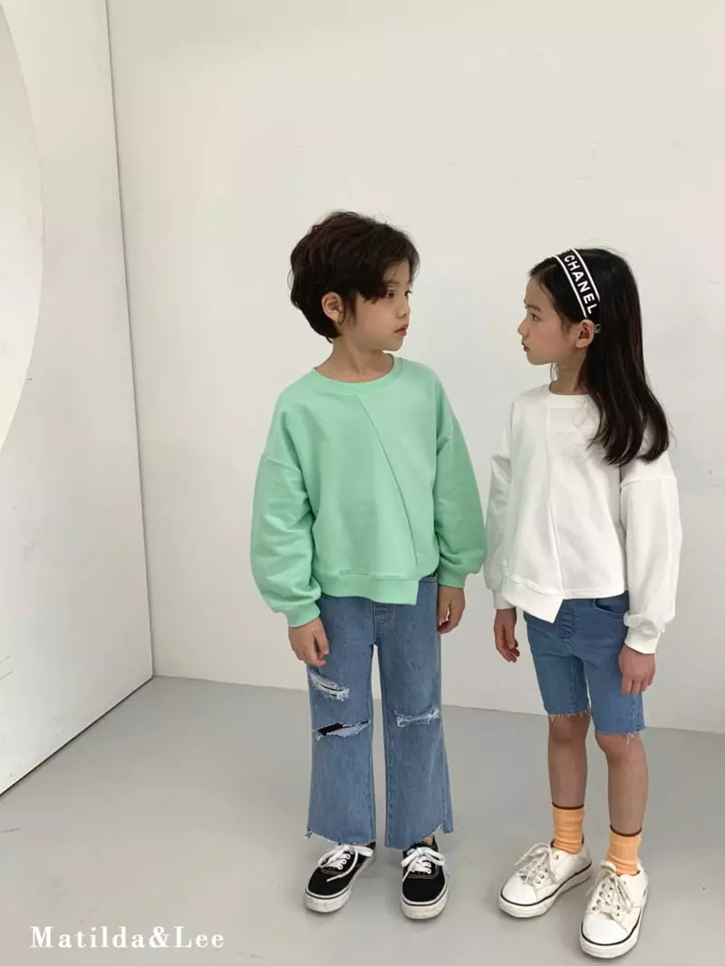 Matilda & Lee - Korean Children Fashion - #magicofchildhood - Slit Sweatshirt