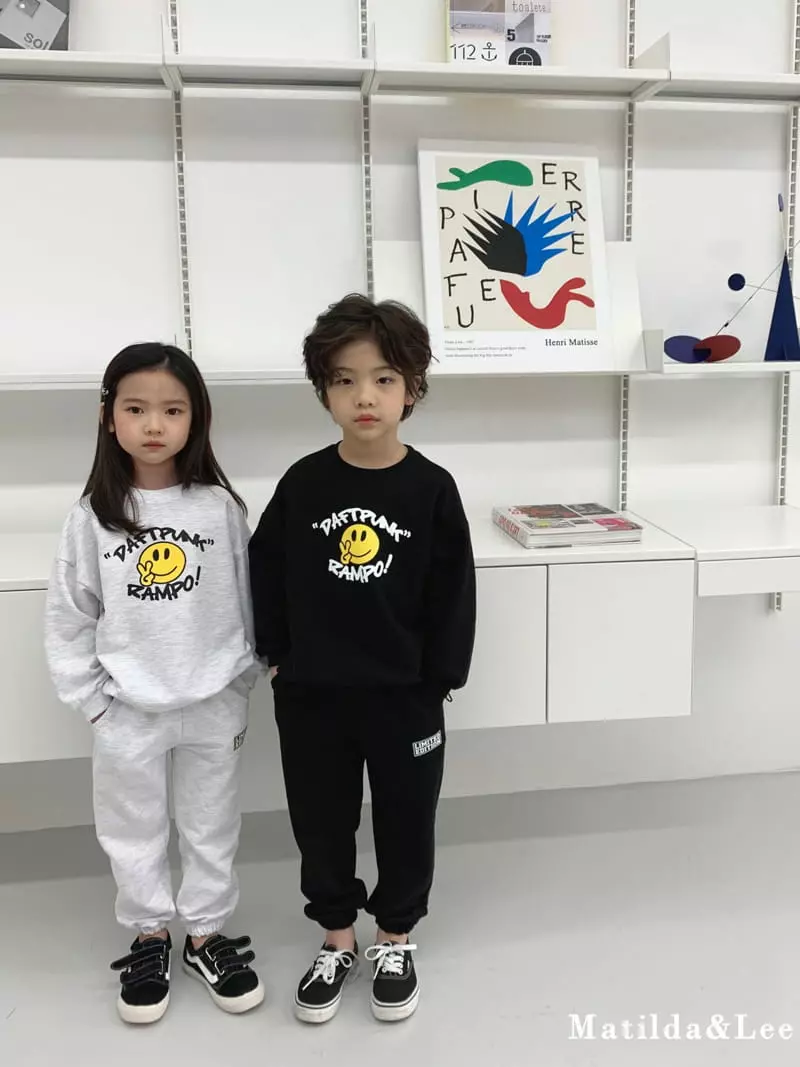 Matilda & Lee - Korean Children Fashion - #magicofchildhood - Smile String Top Bottom Set - 4
