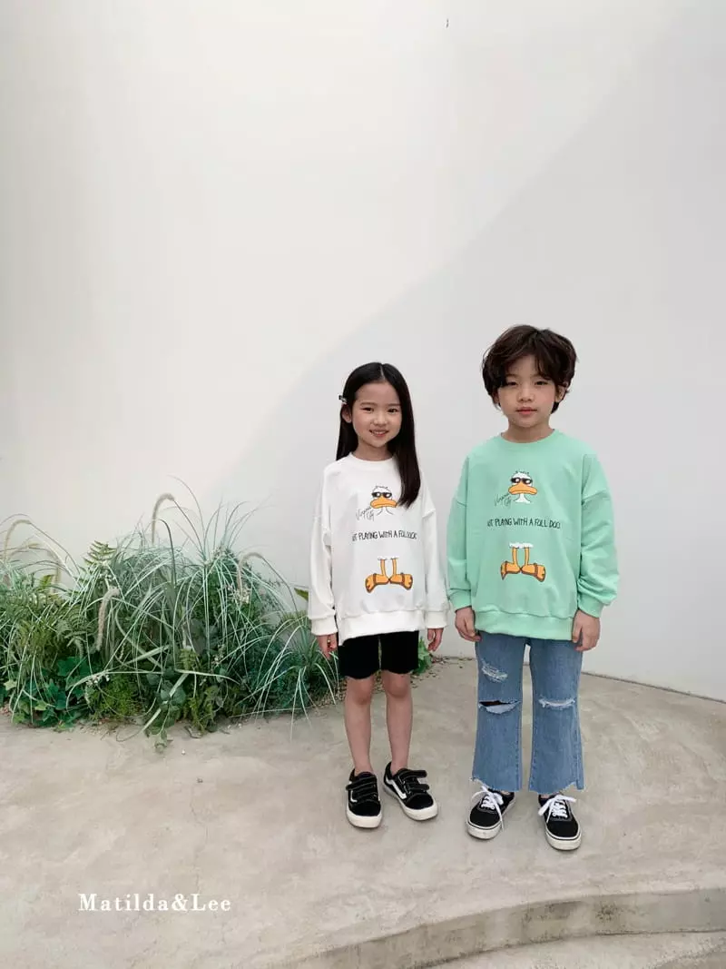 Matilda & Lee - Korean Children Fashion - #prettylittlegirls - Duck Sweatshirt - 10