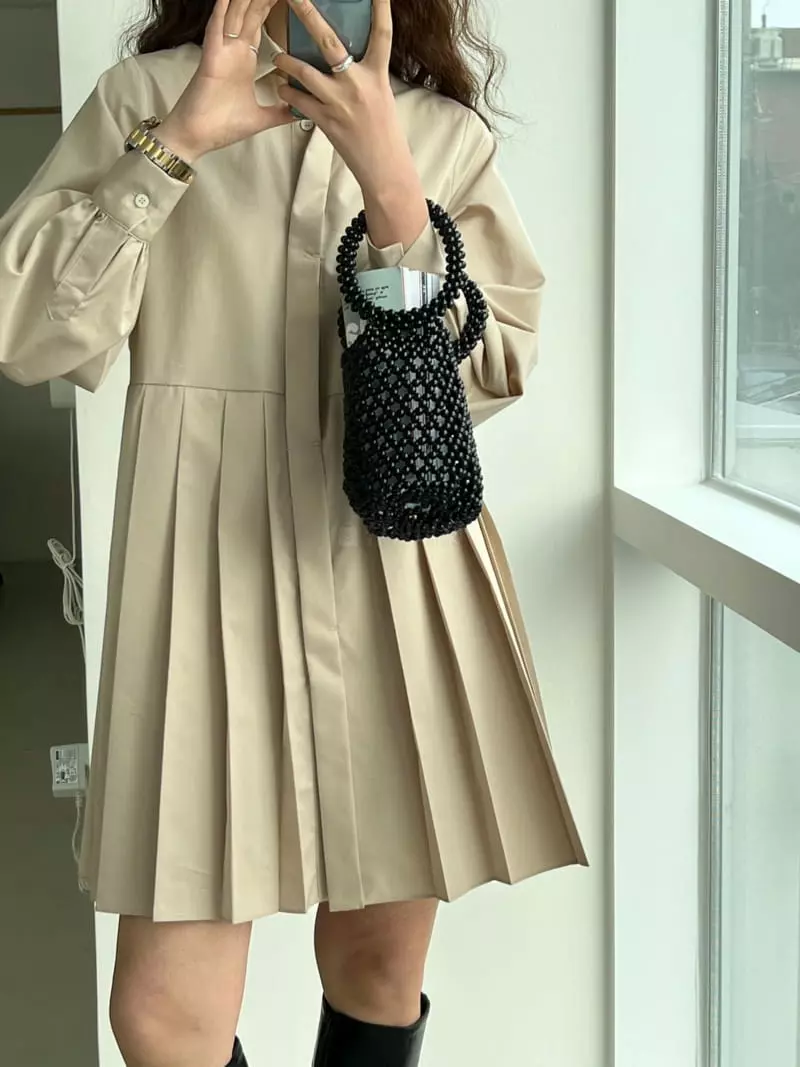 Mellor - Korean Women Fashion - #momslook - Pleats One-piece - 3