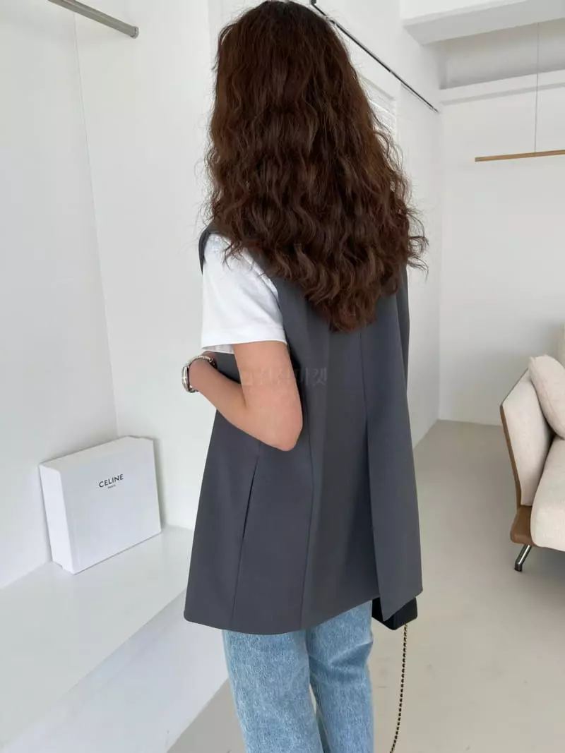 Mellor - Korean Women Fashion - #momslook - Over Vest
