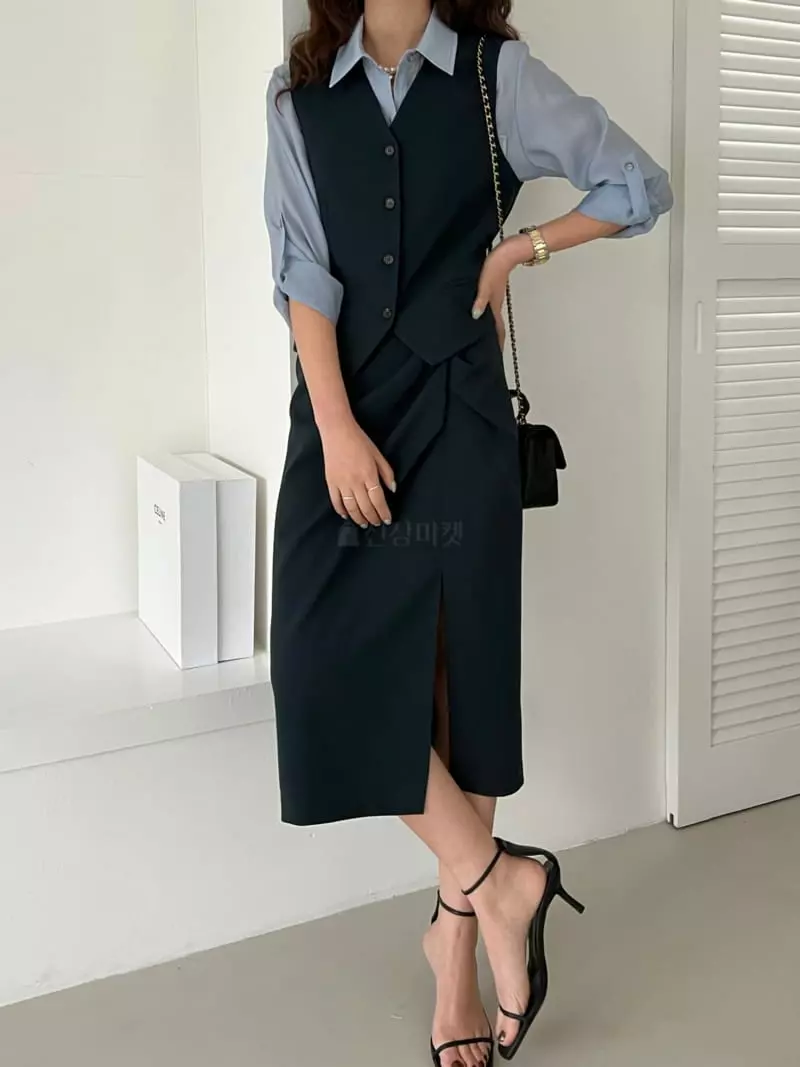 Mellor - Korean Women Fashion - #womensfashion - Drape Skirt - 4