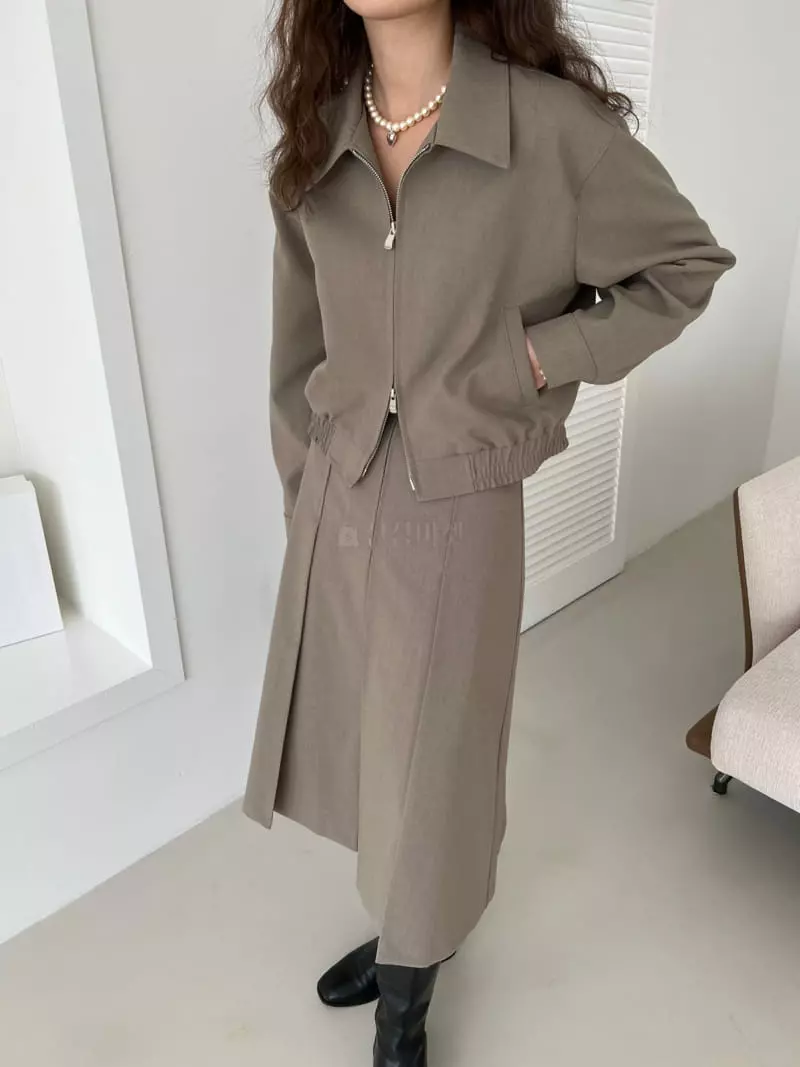 Mellor - Korean Women Fashion - #womensfashion - Stand Jacket