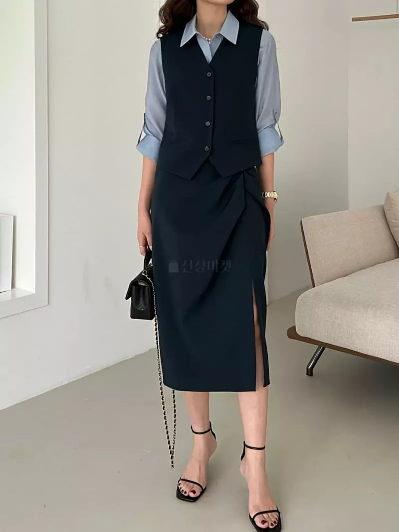 Mellor - Korean Women Fashion - #womensfashion - Drape Skirt - 3