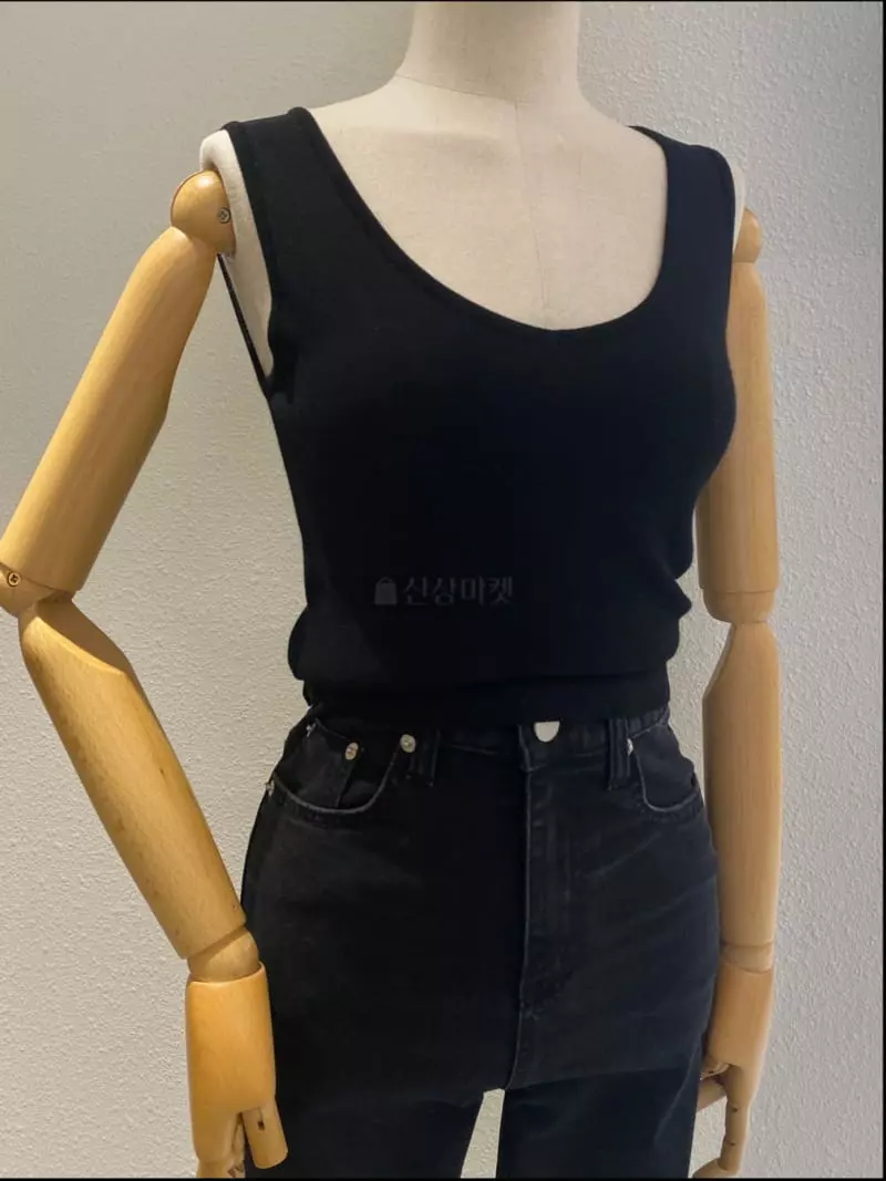 Mer - Korean Women Fashion - #womensfashion - Sleeveless Tee - 2