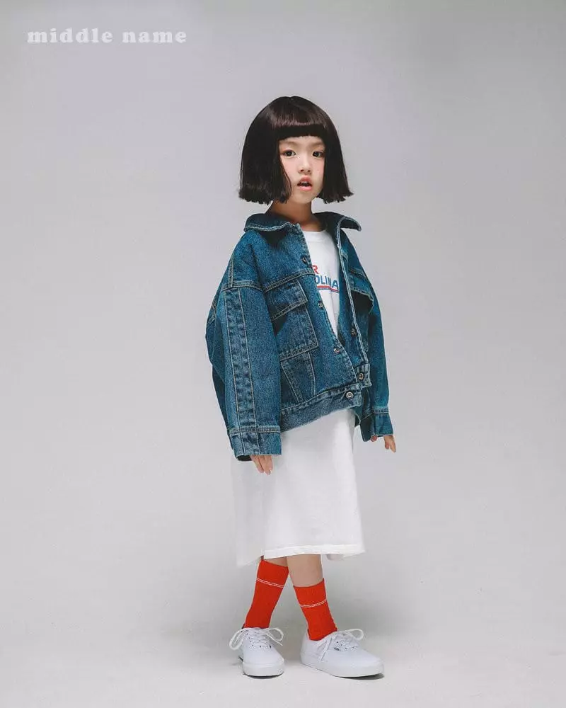 Middle Name - Korean Children Fashion - #childofig - Denim Jacket