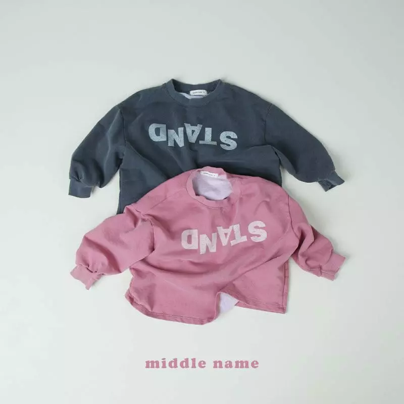 Middle Name - Korean Children Fashion - #childofig - Stand Sweatshirt - 12