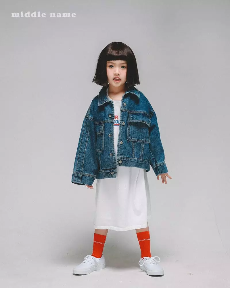 Middle Name - Korean Children Fashion - #designkidswear - Denim Jacket - 3