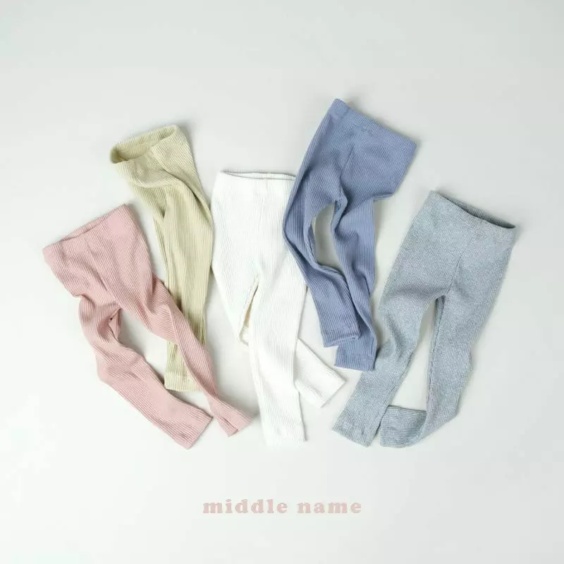 Middle Name - Korean Children Fashion - #discoveringself - Rib Leggings - 8