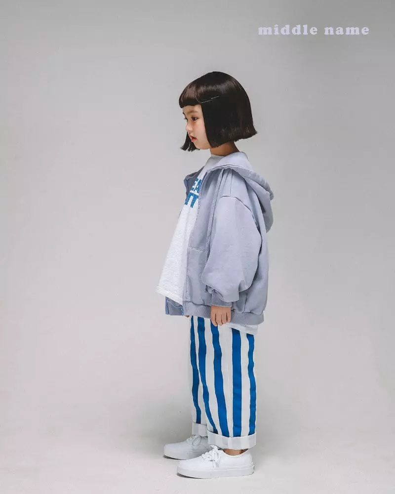 Middle Name - Korean Children Fashion - #discoveringself - Wide Hoody Zip-up - 7
