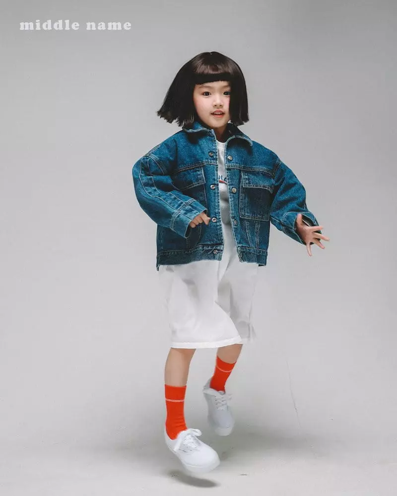 Middle Name - Korean Children Fashion - #designkidswear - Denim Jacket - 4