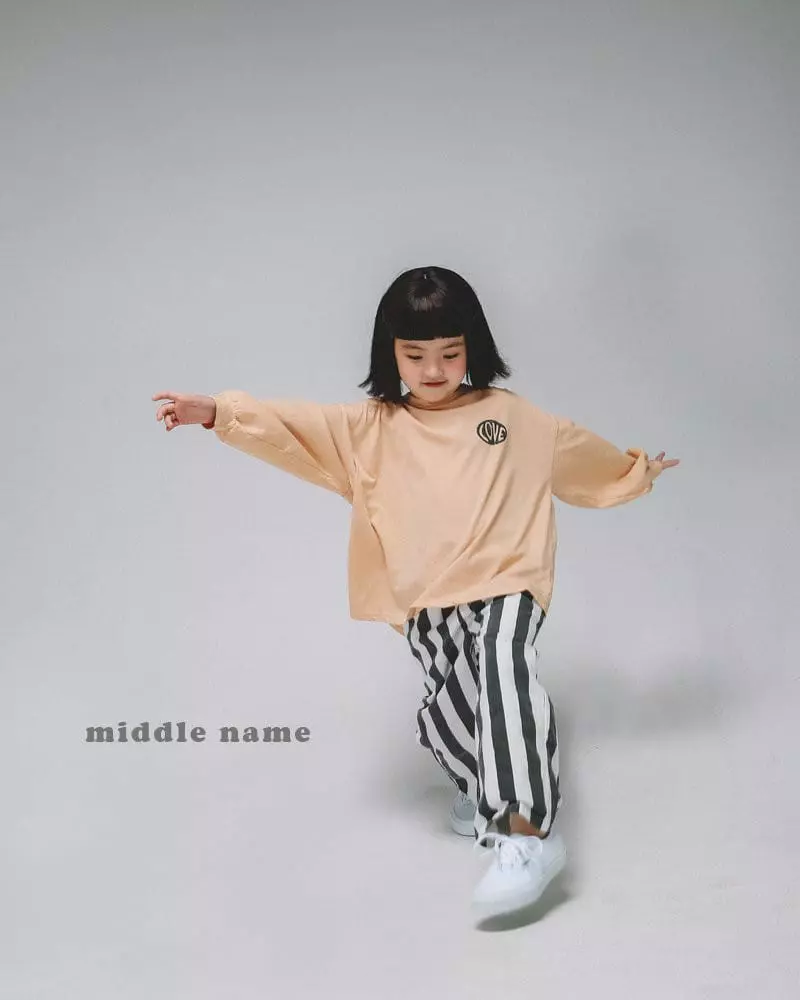 Middle Name - Korean Children Fashion - #discoveringself - Love Tee - 11