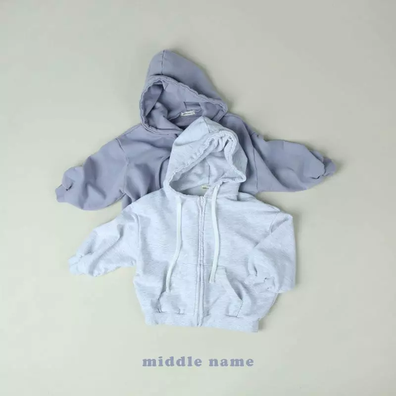 Middle Name - Korean Children Fashion - #fashionkids - Wide Hoody Zip-up - 8